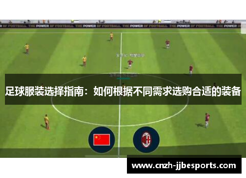 足球服装选择指南：如何根据不同需求选购合适的装备