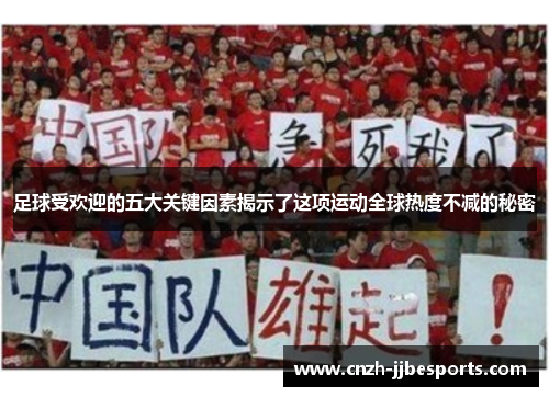 足球受欢迎的五大关键因素揭示了这项运动全球热度不减的秘密